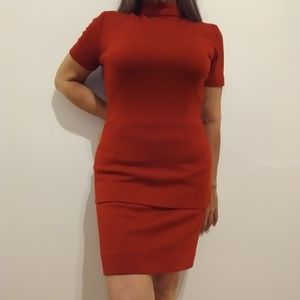 Vintage, red 2-piece set in a size 6